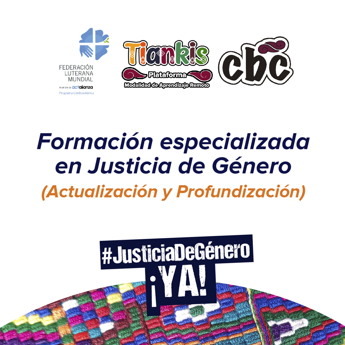 Formación especializada en Justicia de Género